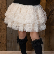 【当商品送料無料】Rora 子供服 スカート 通販 ナデシコ フリフリリボンスカート フレアスカート キッズ 女の子 女子 リボン レース