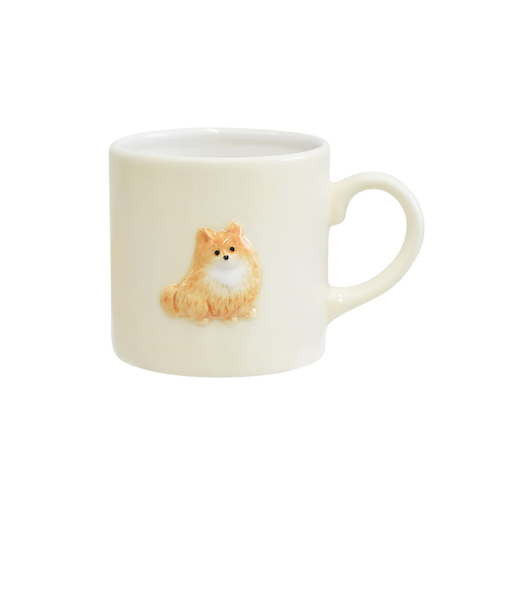 【当商品送料無料】犬 イラスト マグカップ 通販 陶磁器 コップ マグ カップ 小さめ 犬柄 立体 270ml 電子レンジ対応 食洗機対応 かわいい