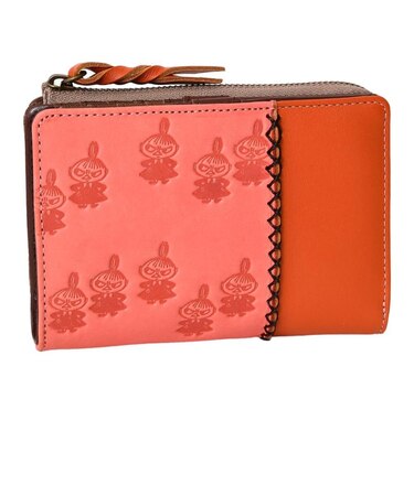 【当商品送料無料】二つ折り財布 ムーミン 通販 本革 牛革 財布 MOOMIN レザーウォレット 型押し財布 ウォレット 小銭入れ お札入れ