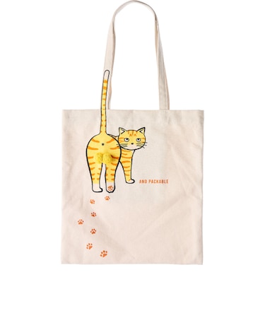 【当商品送料無料】トートバッグ AND PACKABLE 通販 ニャンタマトートバッグ 大きめ A4 ショルダーバッグ 猫 ねこ ネコ 肩掛け