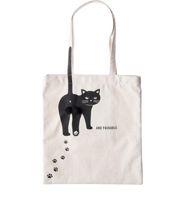 【当商品送料無料】トートバッグ AND PACKABLE 通販 ニャンタマトートバッグ 大きめ A4 ショルダーバッグ 猫 ねこ ネコ 肩掛け