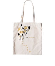 【当商品送料無料】トートバッグ AND PACKABLE 通販 ニャンタマトートバッグ 大きめ A4 ショルダーバッグ 猫 ねこ ネコ 肩掛け