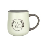 【当商品送料無料】ステンレスマグカップ かわいい 猫 通販 真空断熱 マグカップ 保冷 保温 ステンレスマグ おしゃれ コップ 蓋付き 300ml