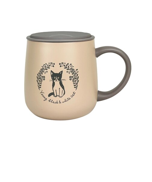 【当商品送料無料】ステンレスマグカップ かわいい 猫 通販 真空断熱 マグカップ 保冷 保温 ステンレスマグ おしゃれ コップ 蓋付き 300ml