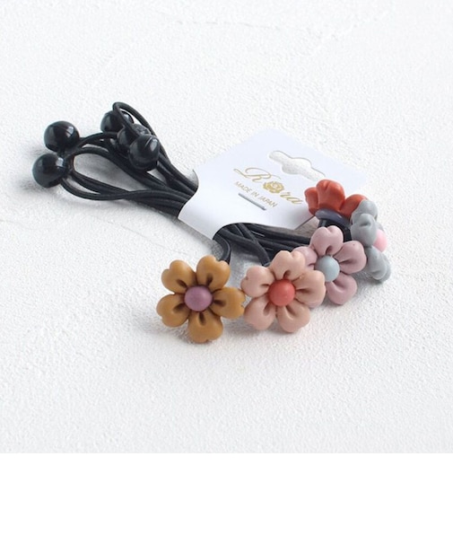 【当商品送料無料】Rora ヘアゴム 5個セット キッズ 通販 フラワー 髪ゴム 髪飾り 髪どめ 髪留め ヘアアクセサリー 子供 子ども こども
