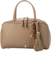 【当商品送料無料】カシュカシュ cachecache バッグ 10-00-02970 通販 ボストンバッグ チャーム付横長ボストン 手提げ