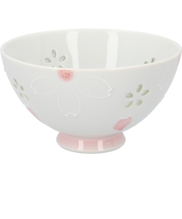 【当商品送料無料】お茶碗 桜 かわいい 通販 日本製 国産 ご飯茶碗 飯碗 クリスタル桜 茶碗 茶わん おちゃわん ライスボウル 和食器 器