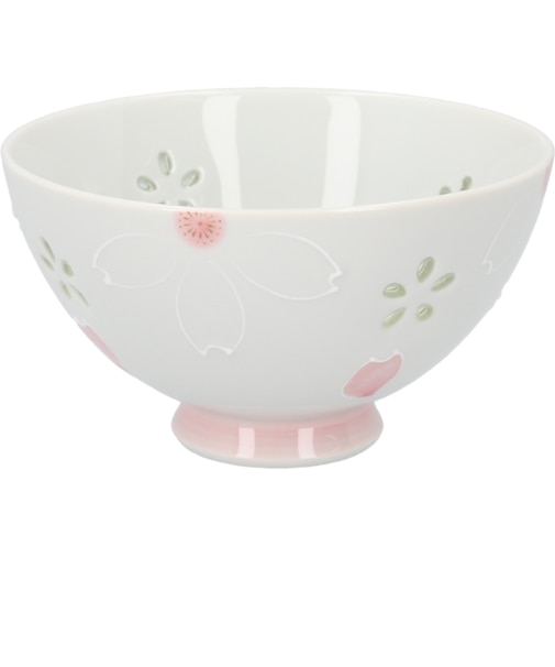 【当商品送料無料】お茶碗 桜 かわいい 通販 日本製 国産 ご飯茶碗 飯碗 クリスタル桜 茶碗 茶わん おちゃわん ライスボウル 和食器 器