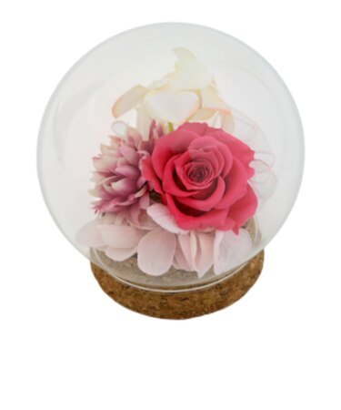 【当商品送料無料】プリザーブドフラワー ガラスドーム 通販 ブリザーブドフラワー フラワーギフト 花 ブリザードフラワー おしゃれ かわいい 贈り物