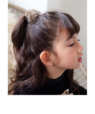【当商品送料無料】Rora シュシュ キッズ 通販 ローラ ふわふわ 髪飾り お団子 ヘアゴム ポニーテール 女の子 子供 子ども こども
