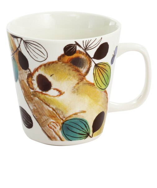 【当商品送料無料】セラミック藍 マグカップ 通販 日本製 マグ カップ もふもふランド 湯呑み コップ 美濃焼 食器 動物 アニマル 電子レンジ対応