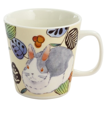 【当商品送料無料】セラミック藍 マグカップ 通販 日本製 マグ カップ もふもふランド 湯呑み コップ 美濃焼 食器 動物 アニマル 電子レンジ対応