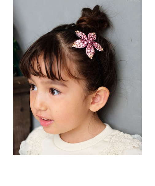 【当商品送料無料】Rora カチューシャ キッズ 通販 ローラ キラキラフラワー 髪飾り 髪留め 髪どめ ヘアアクセサリー ヘアバンド ヘッドドレス