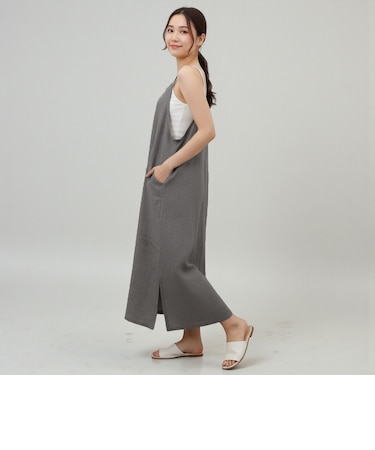 【当商品送料無料】エプロン バッククロス おしゃれ 通販 前掛け シャンブレー 生地 袖なし レディース 大人 保育士 綿100% コットン