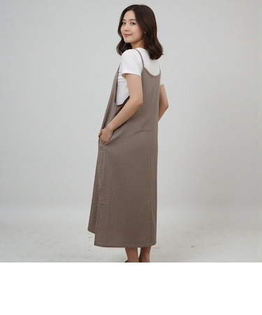 【当商品送料無料】エプロン バッククロス おしゃれ 通販 前掛け シャンブレー 生地 袖なし レディース 大人 保育士 綿100％ コットン