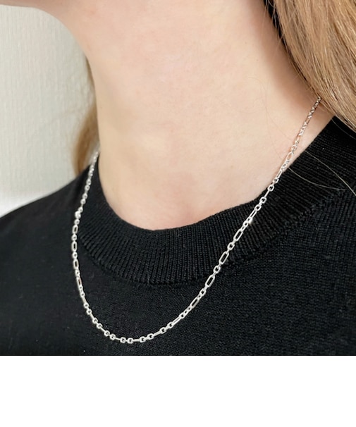 【当商品送料無料】ネックレス シルバー925 チェーン 通販 アンカーフィガロチェーン シルバーネックレス チェーンネックレス メンズネックレス