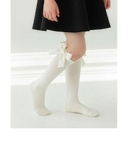 【当商品送料無料】キッズ ハイソックス 女の子 通販 Rora ローラ 子供服 エマリー リボン 靴下 長靴下 ソックス くつ下 膝下 子供 こども