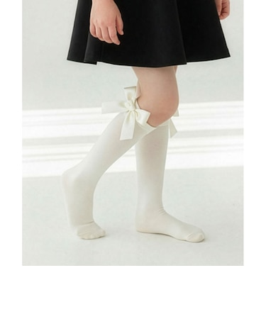 【当商品送料無料】キッズ ハイソックス 女の子 通販 Rora ローラ 子供服 エマリー リボン 靴下 長靴下 ソックス くつ下 膝下 子供 こども