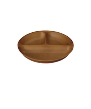 【当商品送料無料】日本製 ランチプレート 通販 仕切り皿 おしゃれ 食器 抗菌 食洗機対応 電子レンジ対応 ワンプレート すくえる お皿 丸 木目調