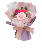 【当商品送料無料】ブーケ ソープフラワー 観賞用 通販 造花 ソープフラワーギフト ウィッシュコアブーケ 贈りもの 贈り物 贈物 かわいい 可愛い