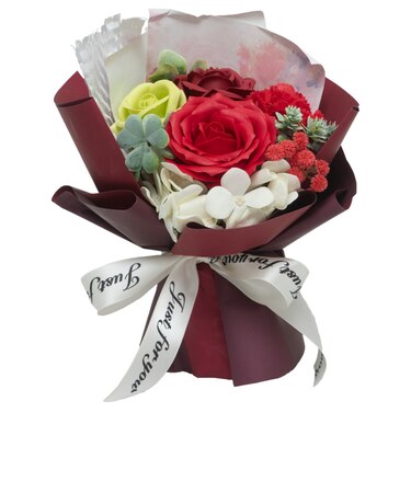 【当商品送料無料】ブーケ ソープフラワー 観賞用 通販 造花 ソープフラワーギフト ウィッシュコアブーケ 贈りもの 贈り物 贈物 かわいい 可愛い