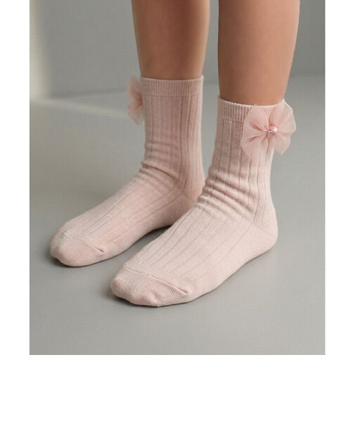 【当商品送料無料】Rora 靴下 キッズ 通販 ローラ ソックス 女の子 ショートソックス リブソックス フォーマル リボン 子供 子ども かわいい