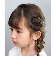 【当商品送料無料】Rora パッチン留め 2個セット 通販 ローラ ラナ スウェード パッチンピン パッチンどめ ヘアピン 髪留め 髪飾り ハート