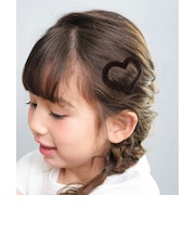 【当商品送料無料】Rora パッチン留め 2個セット 通販 ローラ ラナ スウェード パッチンピン パッチンどめ ヘアピン 髪留め 髪飾り ハート