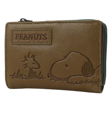 【当商品送料無料】スヌーピー 財布 二つ折り 通販 SNOOPY 73055 レザー 本革 牛革 二つ折り財布 2つ折り財布 お財布 レディース
