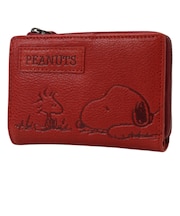 【当商品送料無料】スヌーピー 財布 二つ折り 通販 SNOOPY 73055 レザー 本革 牛革 二つ折り財布 2つ折り財布 お財布 レディース