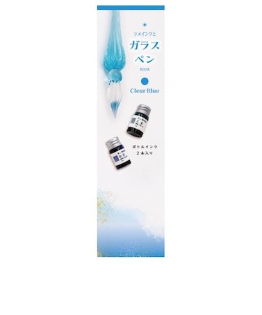 【当商品送料無料】ガラスペン 通販 ガラスペンセット ガラス ペン つけペン 万年筆 硝子ペン ペン置き インク付き インク 2色セット