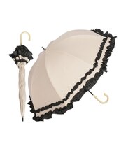 【当商品送料無料】KIZAWA キザワ 日傘 長傘 レディース 通販 フリル傘 傘 かさ カサ レディース傘 日よけ 日除け 完全遮光 晴雨兼用