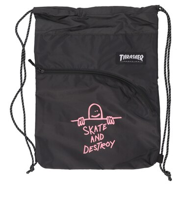 【当商品送料無料】スラッシャー ナップサック THRASHER 通販 ナップザック リュック スポーツバッグ ジムバッグ スパバッグ シューズバッグ