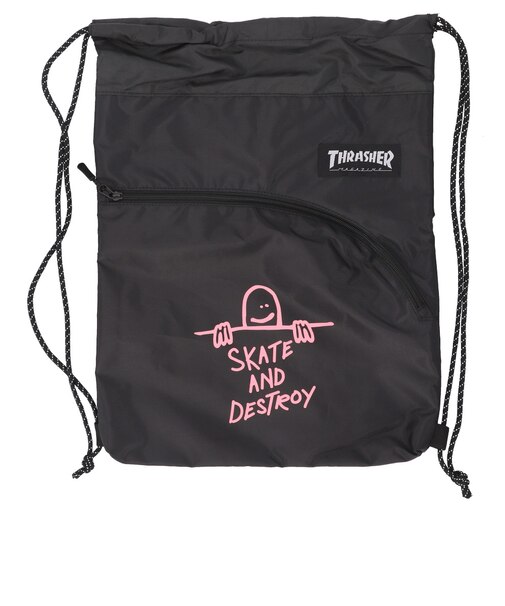 【当商品送料無料】スラッシャー ナップサック THRASHER 通販 ナップザック リュック スポーツバッグ ジムバッグ スパバッグ シューズバッグ