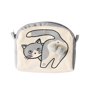 【当商品送料無料】ニャンタマポーチ AND PACKABLE 通販 ミニポーチ 猫 小物入れ かわいい ねこ ネコ アニマル 動物 おしゃれ
