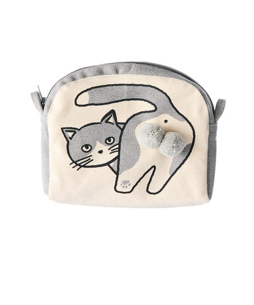【当商品送料無料】ニャンタマポーチ AND PACKABLE 通販 ミニポーチ 猫 小物入れ かわいい ねこ ネコ アニマル 動物 おしゃれ