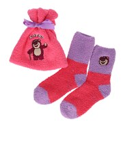 【当商品送料無料】もこもこ靴下 かわいい 通販 ルームソックス 靴下 キャラクター ソックス もこもこ靴下in巾着 ふわふわ靴下 ふわふわソックス
