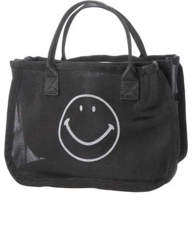【当商品送料無料】カシュカシュ cachecache バッグ 01-00-68310 通販 スマイルモチーフ メッシュバッグインバッグ