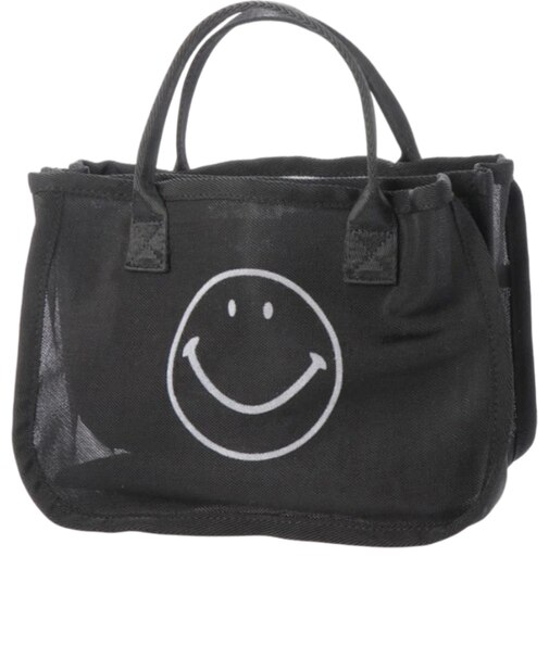 【当商品送料無料】カシュカシュ cachecache バッグ 01-00-68310 通販 スマイルモチーフ メッシュバッグインバッグ
