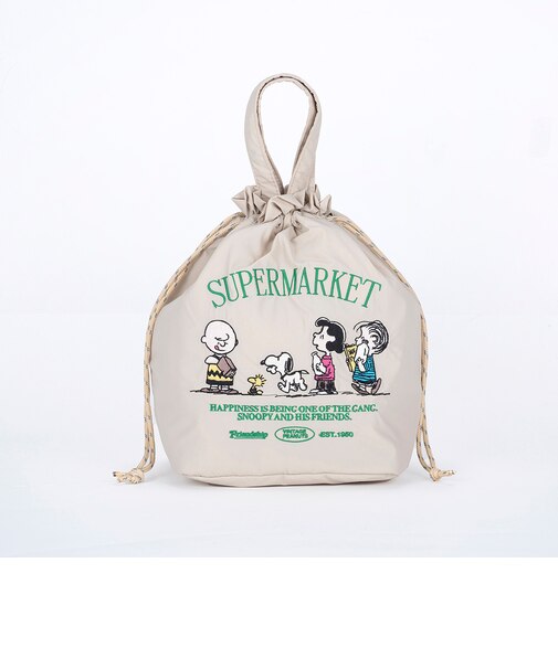 【当商品送料無料】スヌーピー ランチバッグ 通販 ランチトート ランチトートバック 弁当袋 ランチ巾着袋 巾着バッグ 保冷バッグ 巾着トートバッグ