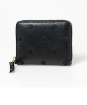 【当商品送料無料】perche ペルケ 財布 08-06-03900 通販 ドット刺繍ラウンドパームフィットウォレット 二つ折り財布 二折