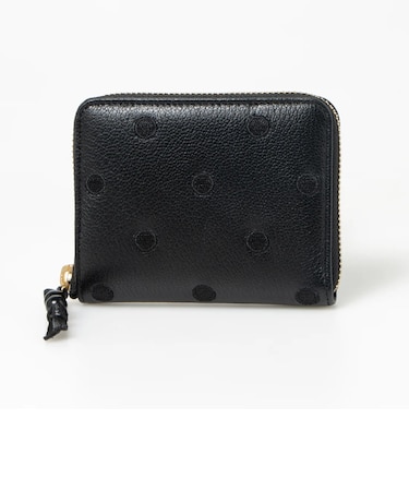 【当商品送料無料】perche ペルケ 財布 08-06-03900 通販 ドット刺繍ラウンドパームフィットウォレット 二つ折り財布 二折