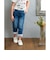 【当商品送料無料】Rora デニムパンツ 通販 ローラ ラズリ ジーンズ パンツ ロールアップデニム キッズ 女の子 レース リボン 春夏 春秋