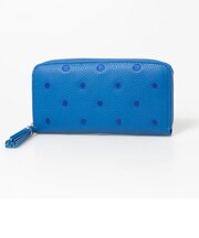 【当商品送料無料】perche ペルケ 財布 08-06-02970 通販 牛革ドット刺繍ラウンド長財布 長財布 長サイフ ながさいふ 本革