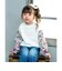 【当商品送料無料】Rora トップス 通販 ローラ シャル トレーナー スウェットシャツ キッズ 子供 女の子 長袖 パフスリーブ 花柄 春秋 秋冬