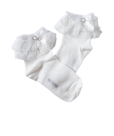 【当商品送料無料】Rora 靴下 キッズ 通販 ローラ ソックス 女の子 ショートソックス レースソックス フォーマル リボン 子供 子ども