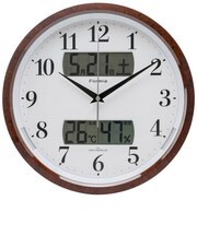 【当商品送料無料】電波掛時計 温度 湿度 通販 掛け時計 壁掛け時計 アナログ時計 ライト 壁掛け カレンダー 夜間秒針停止 日付 温度湿度計