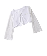 【当商品送料無料】Rora ボレロ キッズ 女の子 通販 ローラ カノン カーディガン レース カーデガン 女子 秋 冬 春 秋冬 ホワイト 白