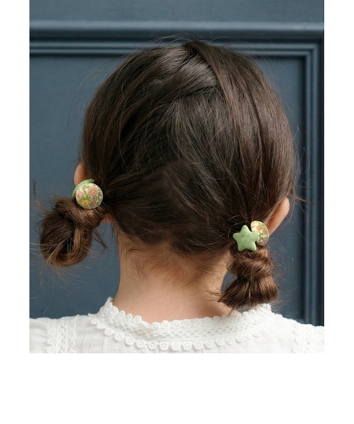 【当商品送料無料】Rora ヘアゴム 2個セット フラワー 通販 ローラ rora 髪ゴム 髪飾り 髪留め ヘアタイ キッズヘアゴム ヘアーゴム
