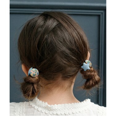 【当商品送料無料】Rora ヘアゴム 2個セット フラワー 通販 ローラ rora 髪ゴム 髪飾り 髪留め ヘアタイ キッズヘアゴム ヘアーゴム